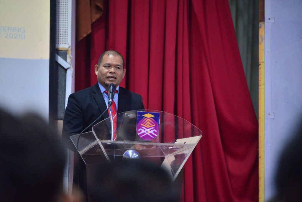 a man standing at a podium